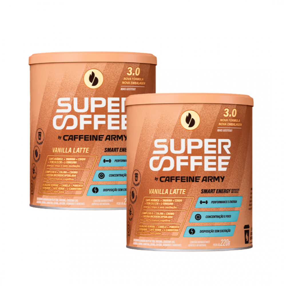 COMBO 2 unidades Supercoffee 3.0 220g CAFFEINE ARMY
