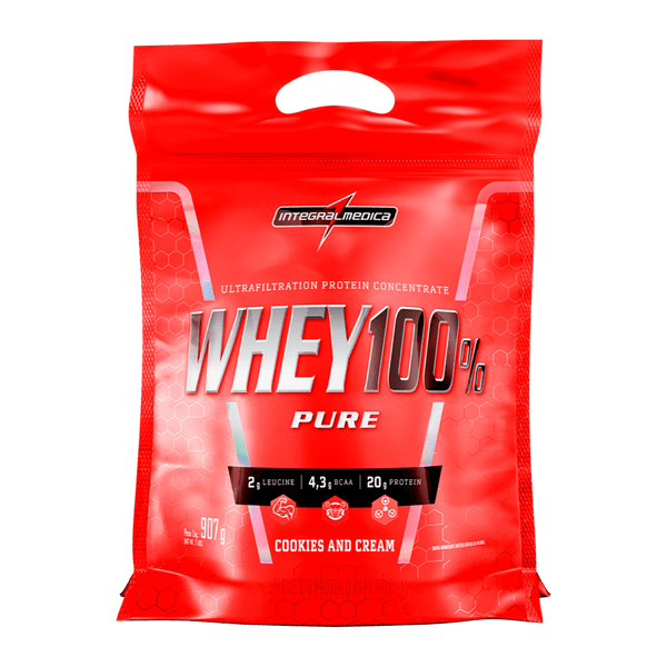 Whey 100% Pure 900g refil INTEGRALMÉDICA - Concentrado
