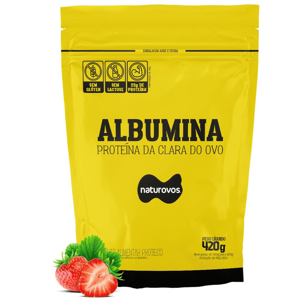 Albumina Com Sabor 420g NATUROVOS