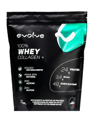 100% Whey Collagen 840g EVOLVE - Concentrado