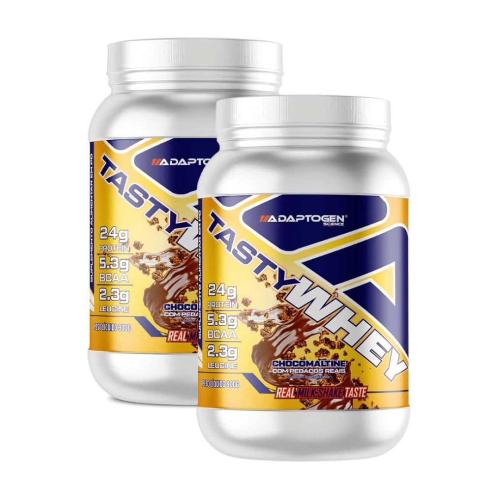 COMBO 2 unidades Tasty Whey 900g ADAPTOGEN